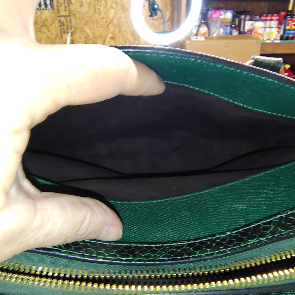 Coach Green Leather Handbag - Picture 8 of 15